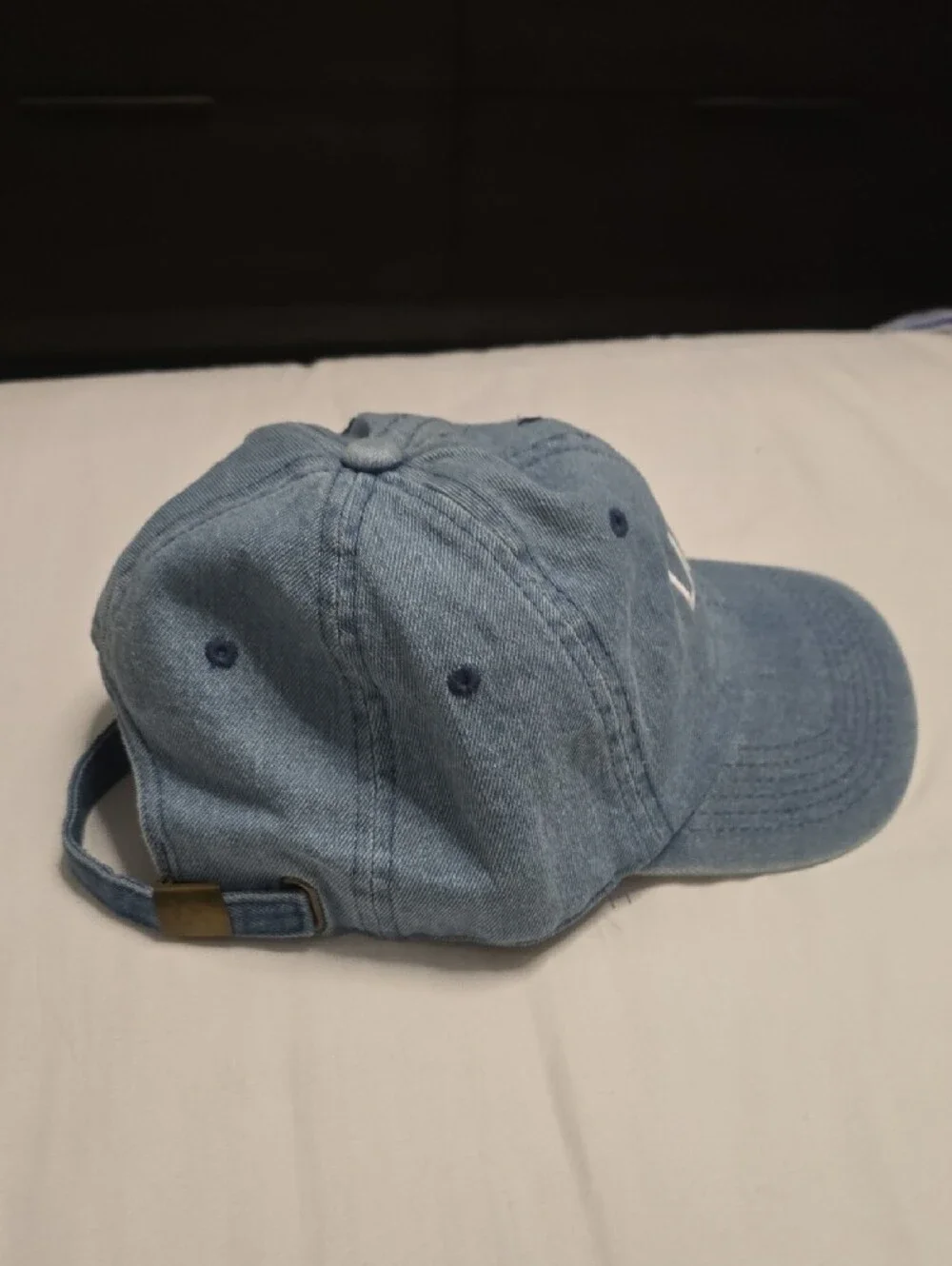 Denim Blue 'LATINA AF' Baseball Cap